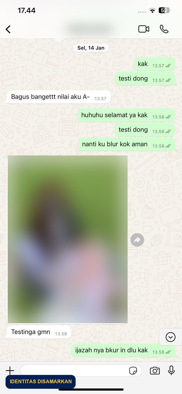 Testimoni nilai A-